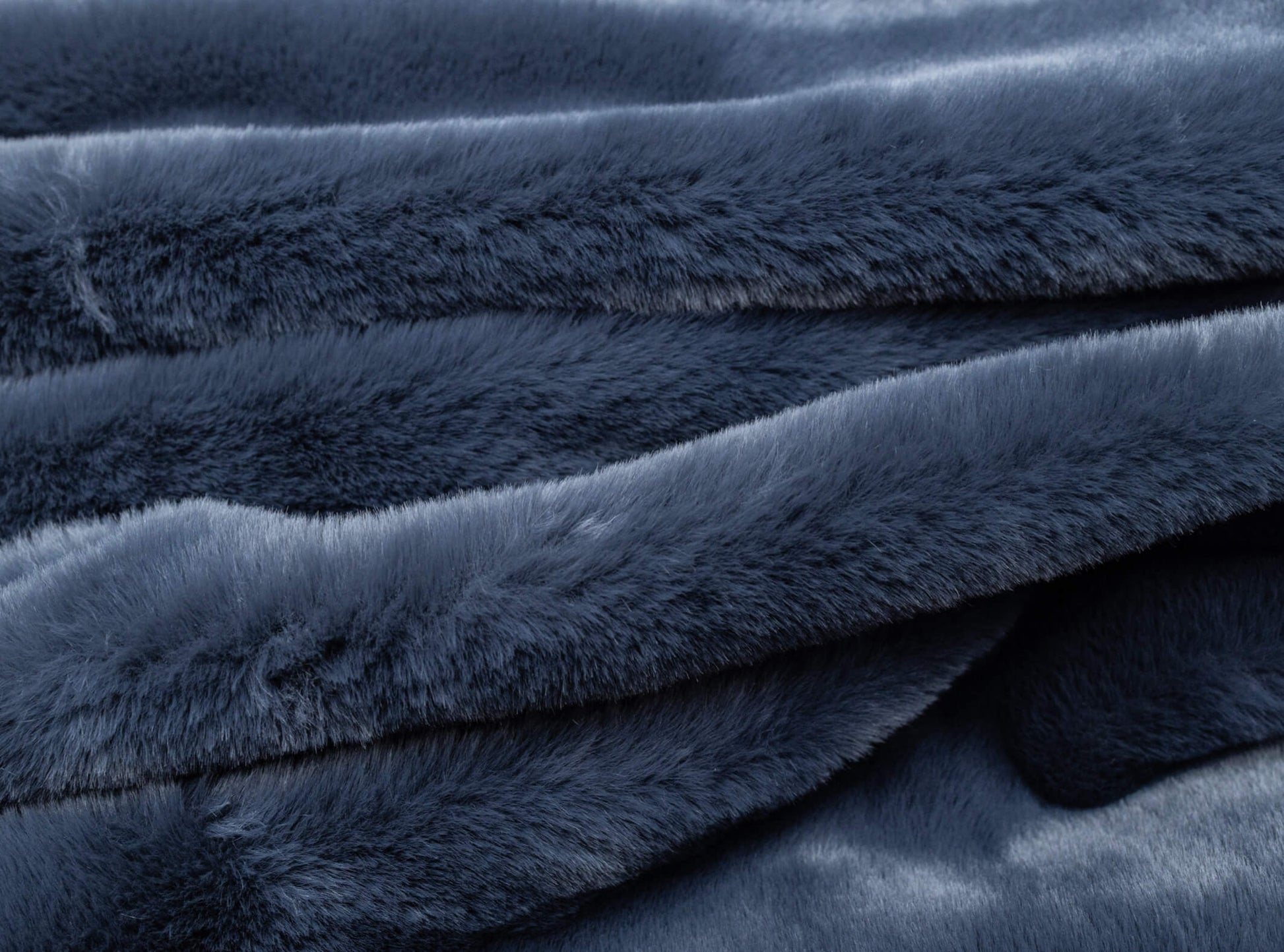 Blue cozy throw blanket