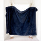 Electric blue throw blanket